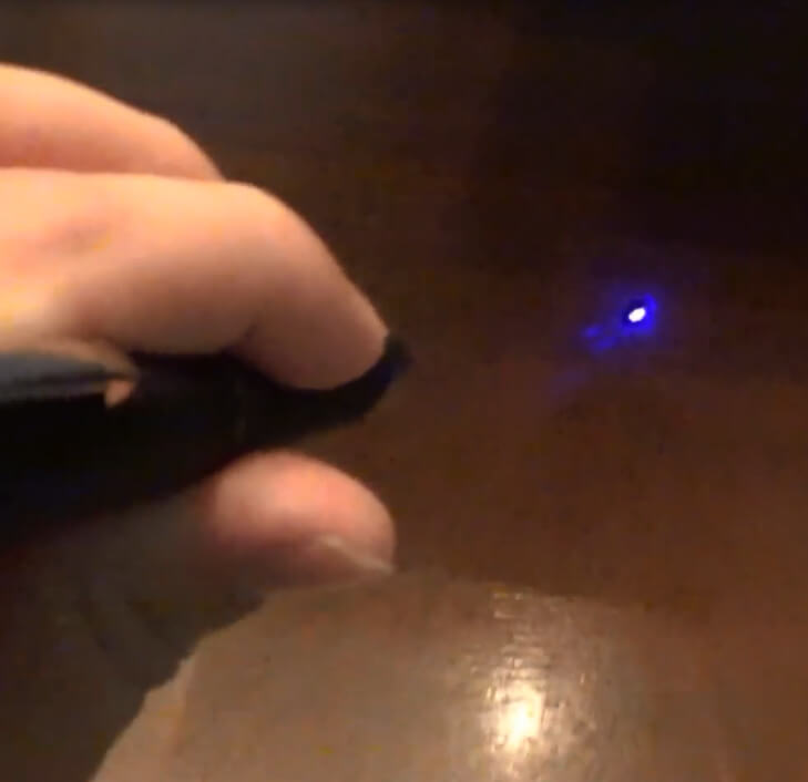Blue 445nm / 450nm 5mw Laser Pointer Pen Review